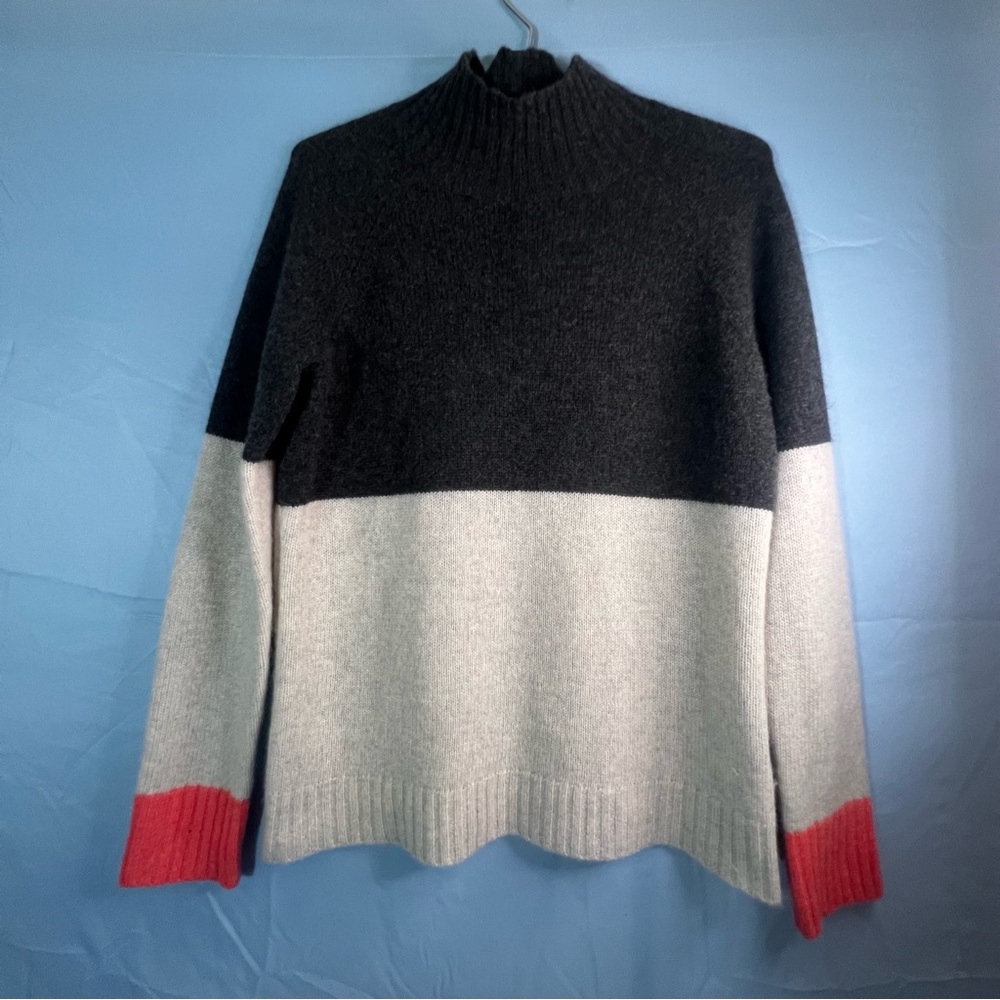 Jigsaw 100% Cashmere Colorblock Sweater (XS)